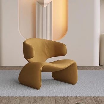 Офис столове за дневна със собствен двор, передвижное луксозно кресло за суета, скандинавски дизайнерски акцент, стол за всекидневната, подови мебели Fauteuil