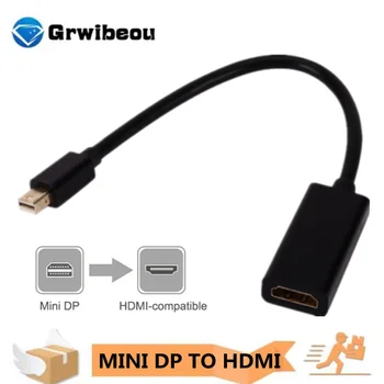 Порт Mini Displayport, съвместим с кабел DP-HDMI, поддържа конвертор-адаптер Mini DP-HDMI 1080P за Apple MacBook Air Pro