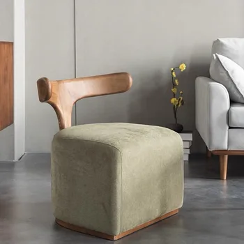 Скандинавски модерен диван, дизайнерски оригинални тъкани с гръб от масивно дърво, пейка за обличане, столче за грим, мобилни мебели Juegos De Comedor