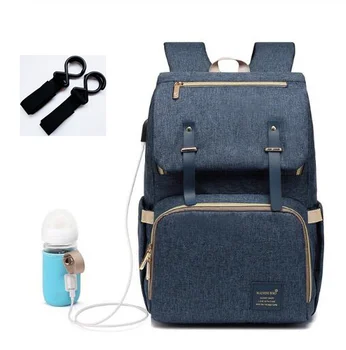 Чанта за бебешки пелени, чанта за грижа за детето, женствена чанта за памперси за бременни, чанта за жени, чанта за количка, USB, водоустойчива чанта за кърмещи майки, Bakcpack